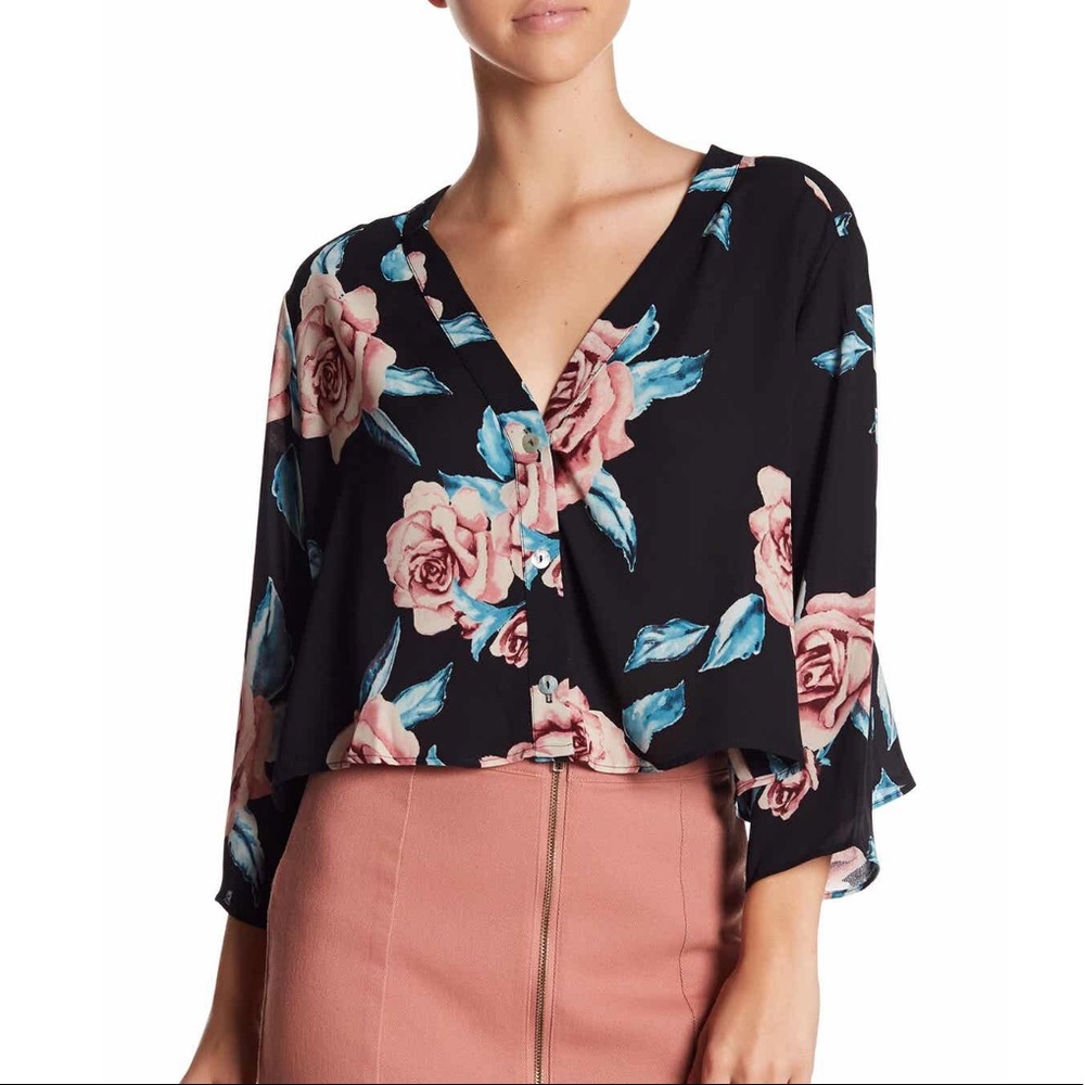 Show me your Mumu uptown button front blouse